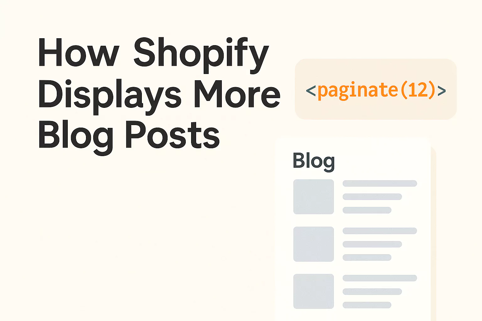 How to Show More Blog Posts on Shopify Blog Page